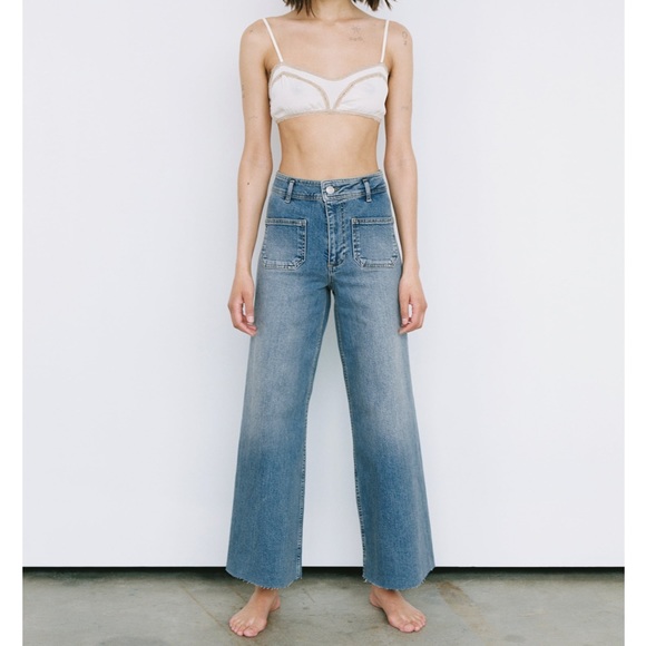 Zara Denim - Zara high rise wide leg jeans